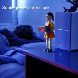 Alarm Clock Red Light Green Light Creepy Doll