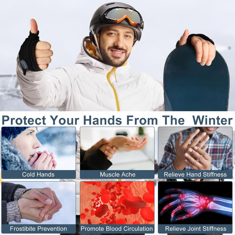 Digital Display Heated Gloves