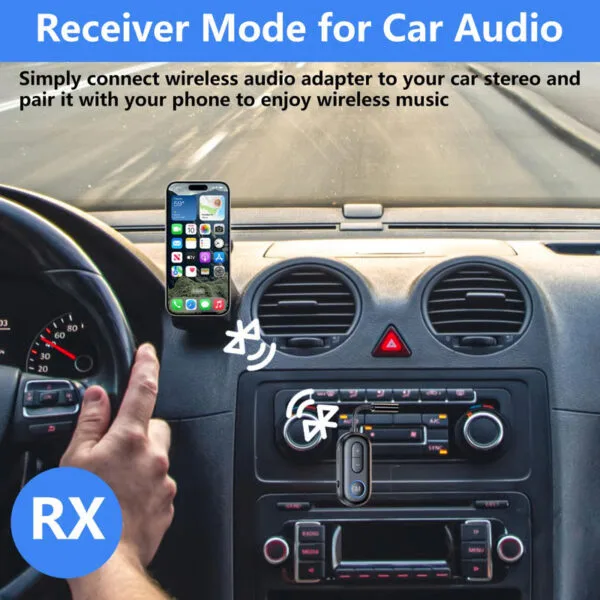 2-in-1 Bluetooth TX/RX for Car & Home