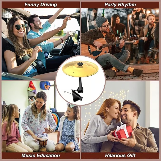 Mini Drum Cymbal for Car Vent
