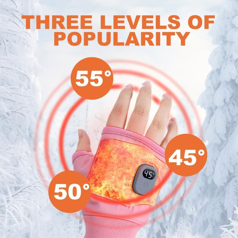 Digital Display Heated Gloves