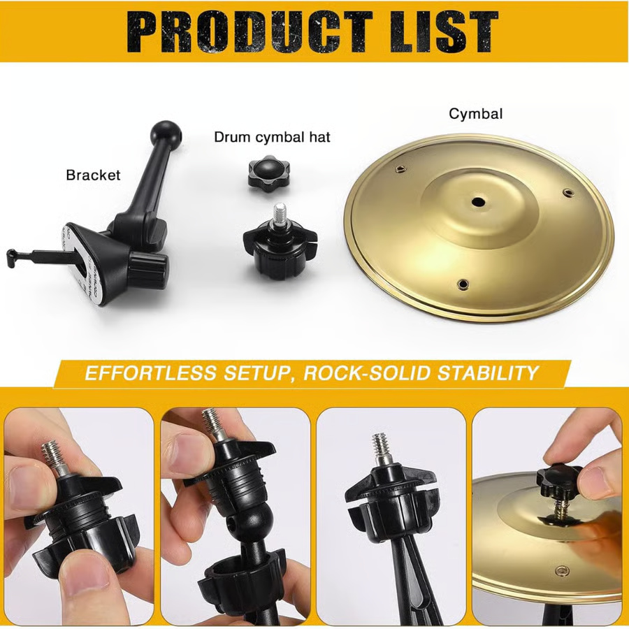 Mini Drum Cymbal for Car Vent