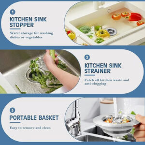 Anti-Clogging Kitchen Drain Filter