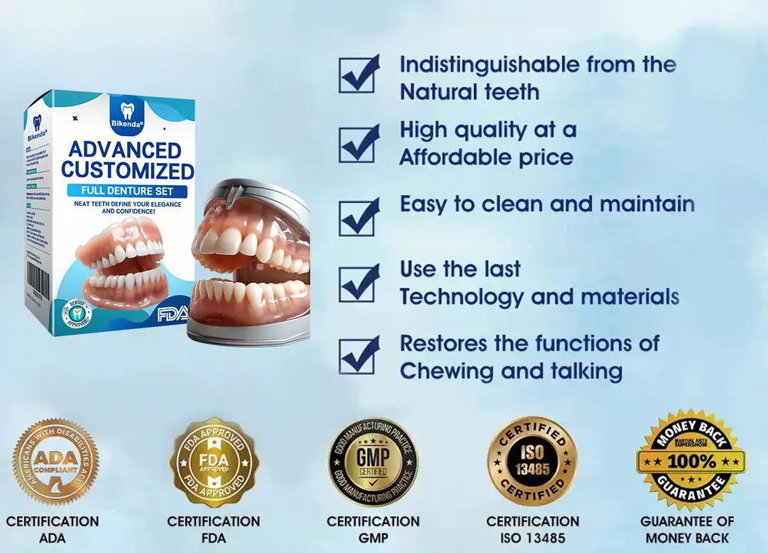 🦷Advanced Customized Full Denture Set🦷🇺🇸 (⏰Limited time discount last 30 minutes⏰) - Image 4