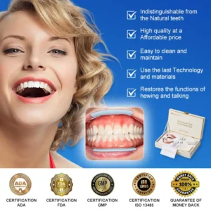 Alternative view of (Affordable --Advanced Customized Full Denture Set🦷