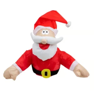 Crashing Santa Window Decoration
