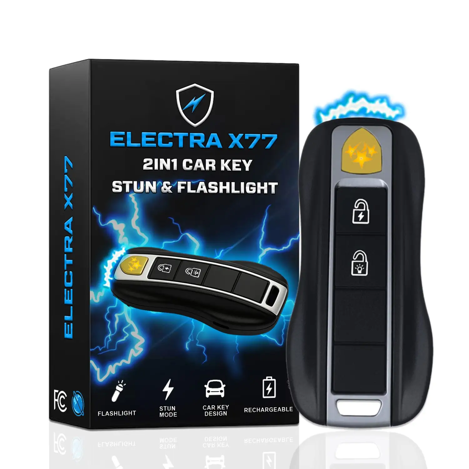 Stun Flashlight Car Key