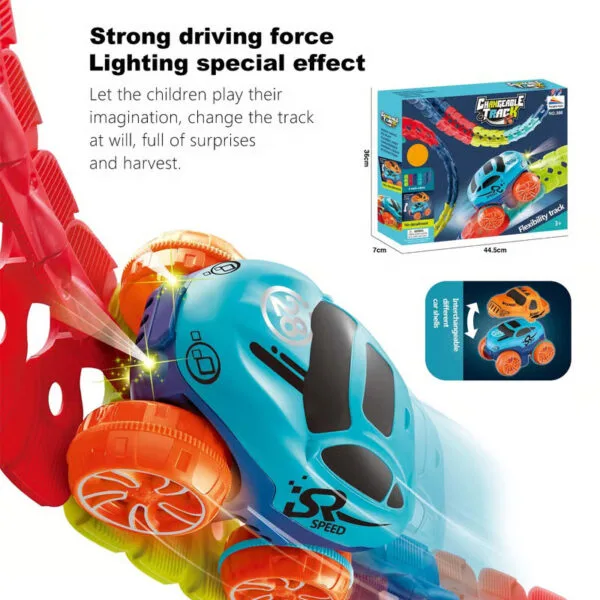 Flexible Race Car Track Toy for Kids