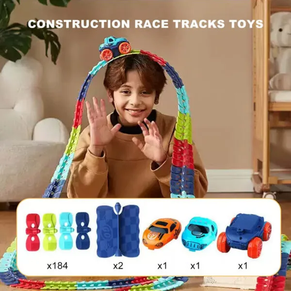 Flexible Race Car Track Toy for Kids