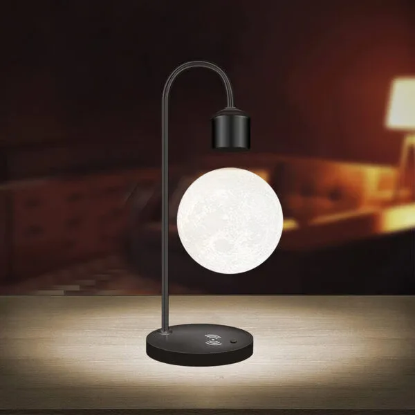 Floating Moon Lamp with Wireless Charging