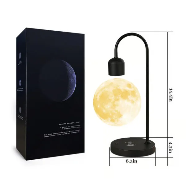 Floating Moon Lamp with Wireless Charging