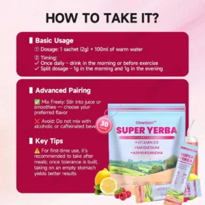 Blood Sugar Support Super Yerba Mate Instant Tea Powder - Image 14