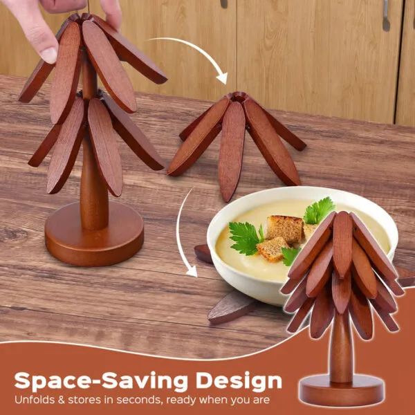 Premium Heat-Resistant Wooden Trivet
