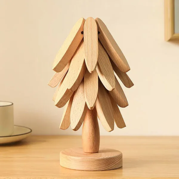 Premium Heat-Resistant Wooden Trivet