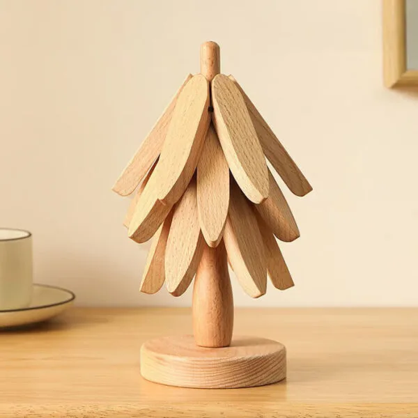 Premium Heat-Resistant Wooden Trivet