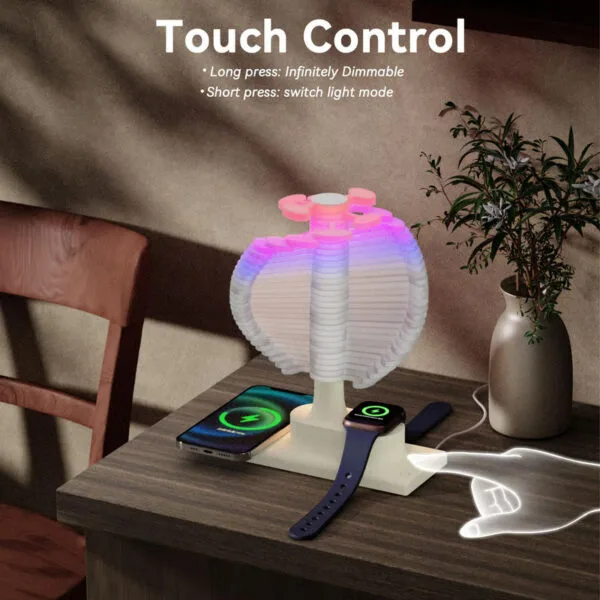 Spiral Wireless Charging Lamp