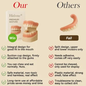 🐱🐉💦- 𝐏𝐫𝐞𝐦𝐢𝐮𝐦 𝐃𝐞𝐧𝐭𝐮𝐫𝐞- (✨Suitable for all mouth shapes, custom-made dentures for a perfect fit✨) - Image 3