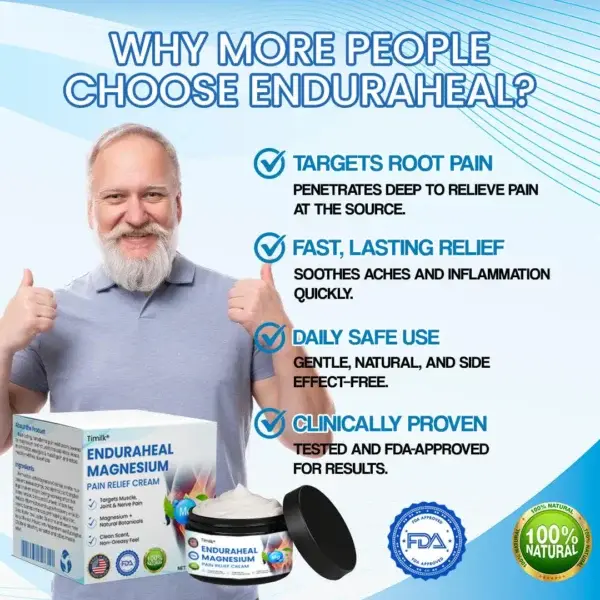 EnduraHeal Magnesium Pain Relief Cream - Image 2