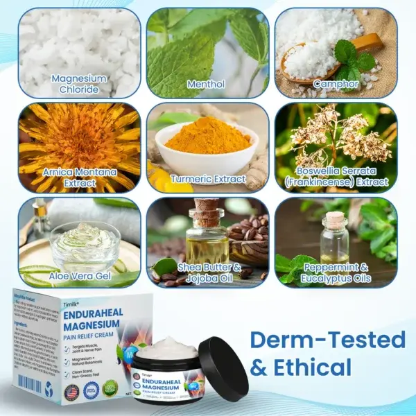 EnduraHeal Magnesium Pain Relief Cream - Image 7