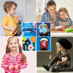 Washable Montessori Toddlers Busy Board 3D Baby Story Cloth Book - Image 6