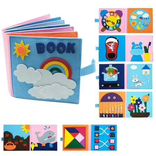 Washable Montessori Toddlers Busy Board 3D Baby Story Cloth Book - Image 5