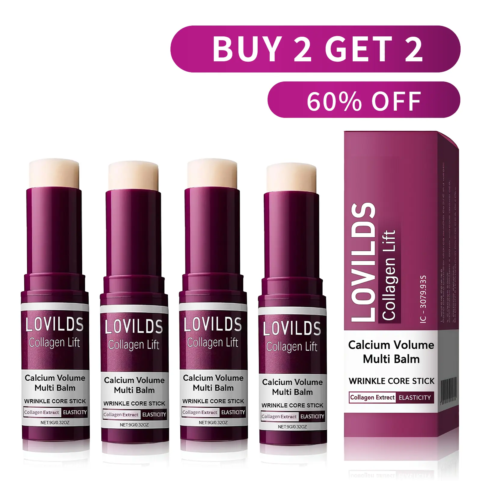 Collagen Lift Eye Balm Stick + Eye Patch Set - Image 4