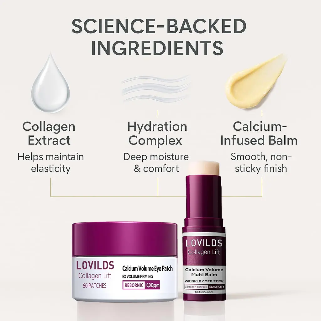 Collagen Lift Eye Balm Stick + Eye Patch Set - Image 8