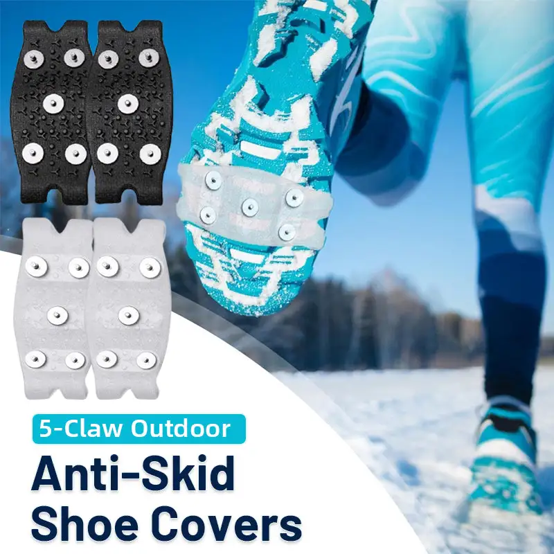 Titanium steel nail elastic shoe cover
