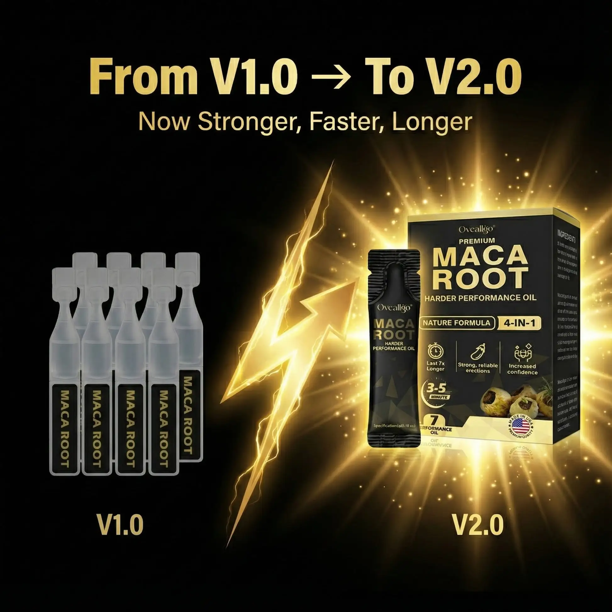 Maca Root HARDER Performance Oil – Upgraded Version