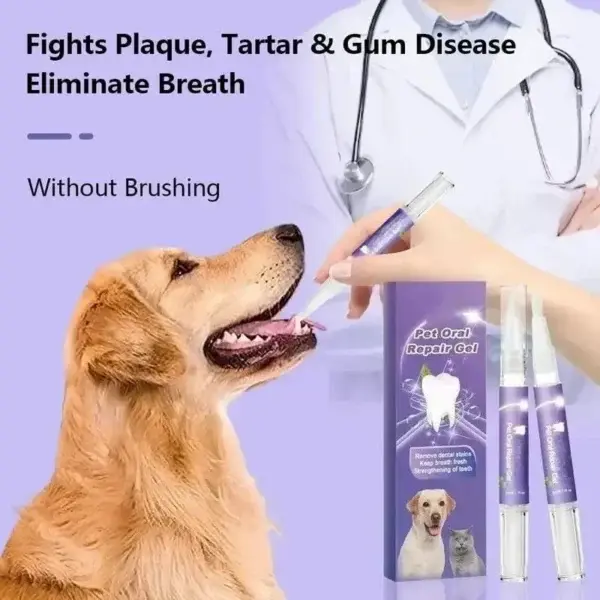 Pet Oral Repair Gel – Freshen Your Pet’s Breath & Improve Gum Health Fast!