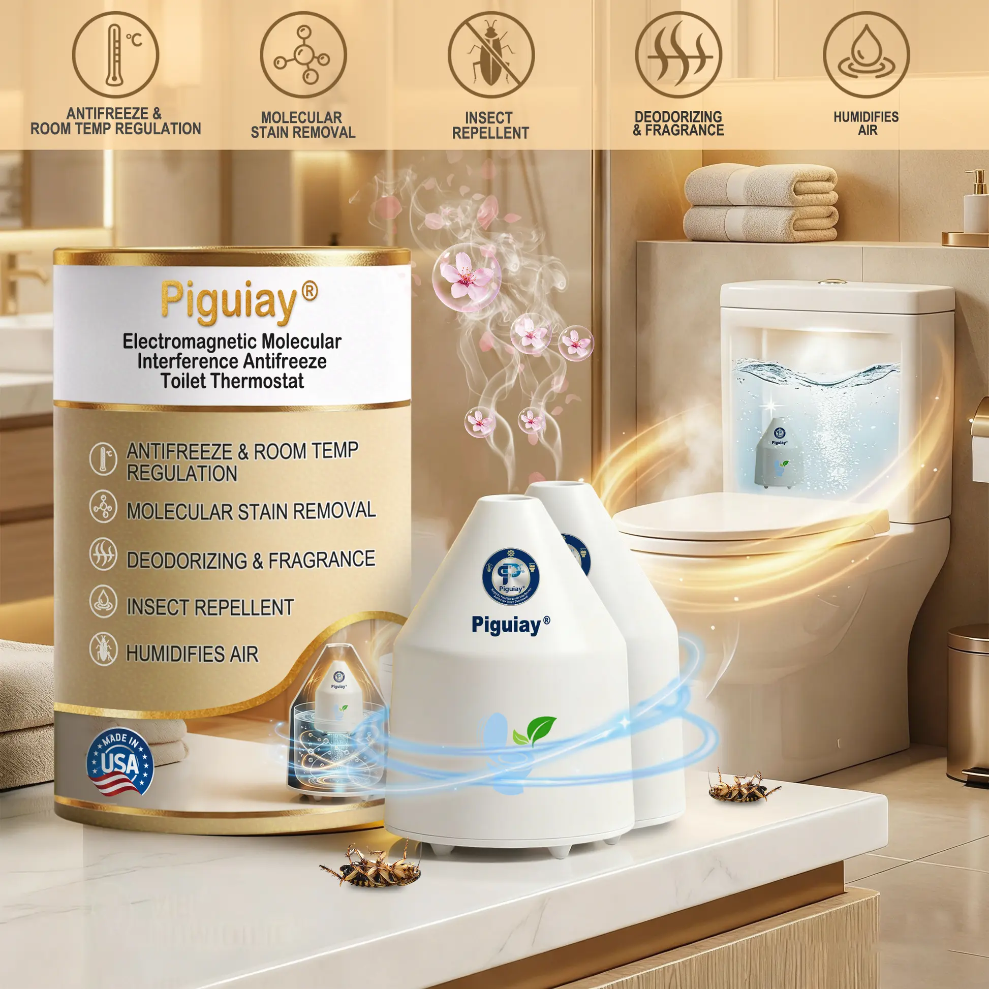 Magnetic Field Molecular Interference Antifreeze Toilet Thermostat