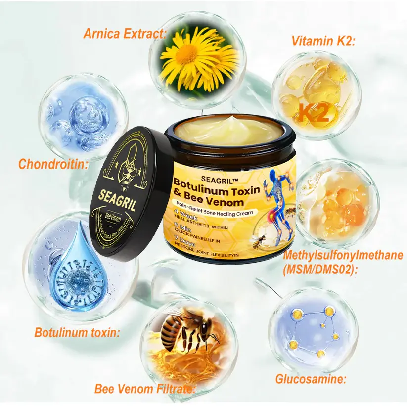 Botulinum Toxin & Bee Venom Pain-Relief Bone Healing Cream - Image 16