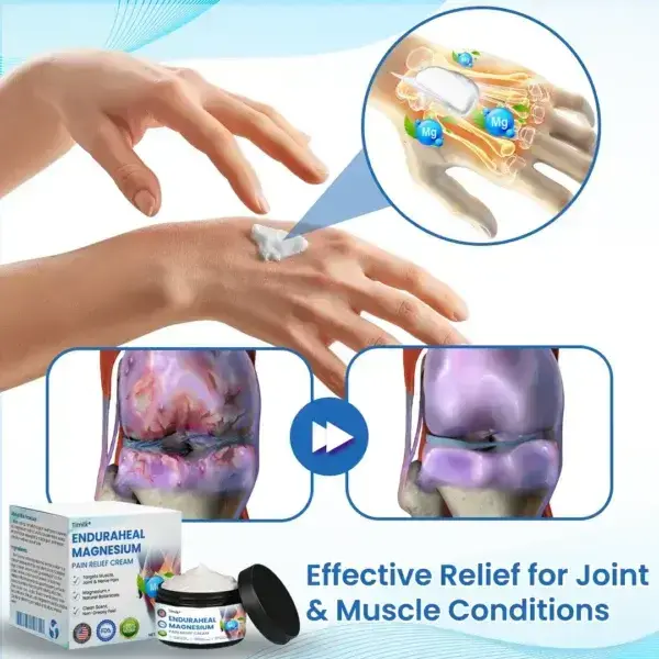 EnduraHeal Magnesium Pain Relief Cream (Treats Arthritis, Neuropathy, Rheumatism, Sports Injuries & More) - Image 6