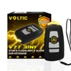 Flashlight & Alarm Car Keychain