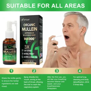 3X Concentrated Mullein Lung Cleanse Spray
