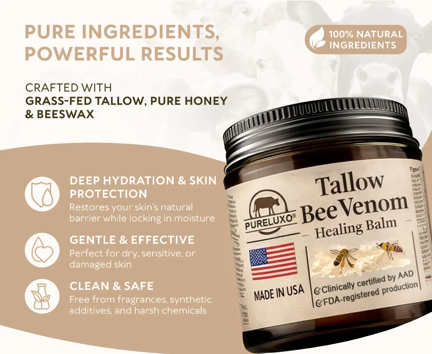 Tallow Bee Venom Healing Balm - Image 3
