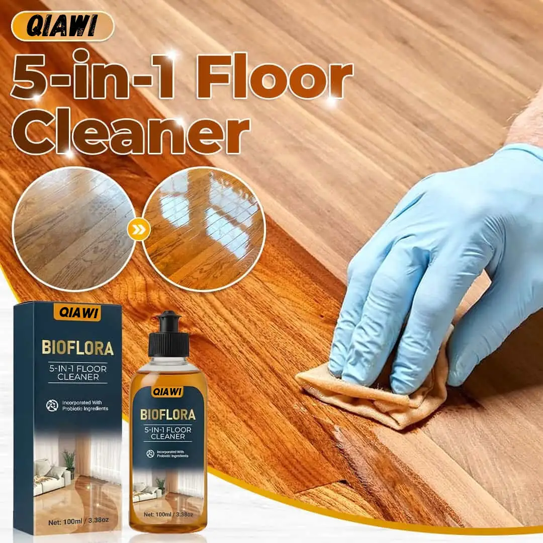 QIAWI 5-in-1 Floor Cleaner - Fast-Drying, Antibacterial, and Eco-Friendly Solution