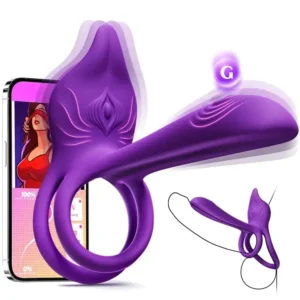 Enchanted Girl Luxe Smart Vibrating Ring – App-Controlled Pleasure for Couples 💫 - Image 2