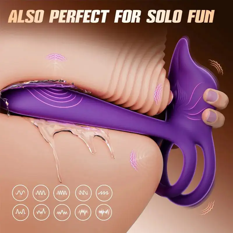 Enchanted Girl Luxe Smart Vibrating Ring – App-Controlled Pleasure for Couples 💫 - Image 8