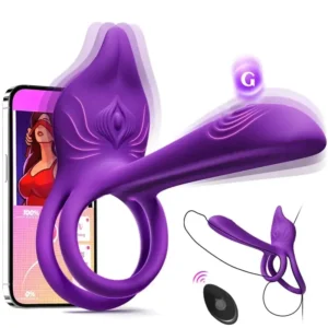 Enchanted Girl Luxe Smart Vibrating Ring – App-Controlled Pleasure for Couples 💫 - Image 9