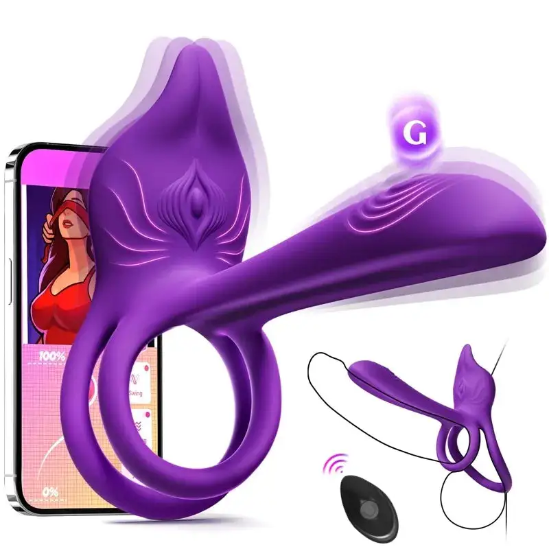 Enchanted Girl Luxe Smart Vibrating Ring – App-Controlled Pleasure for Couples 💫 - Image 9