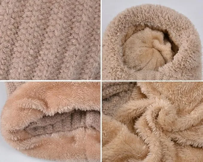 🧣 Women's Knit Beanie Hat Scarf Mask Set — Stay Warm & Stylish This Winter! ❄️ - Image 11