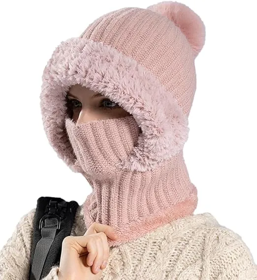 🧣 Women's Knit Beanie Hat Scarf Mask Set — Stay Warm & Stylish This Winter! ❄️ - Image 6