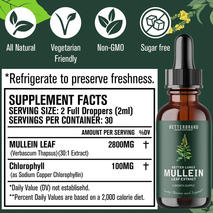 BetterLungs Mullein Leaf Extract - Image 9