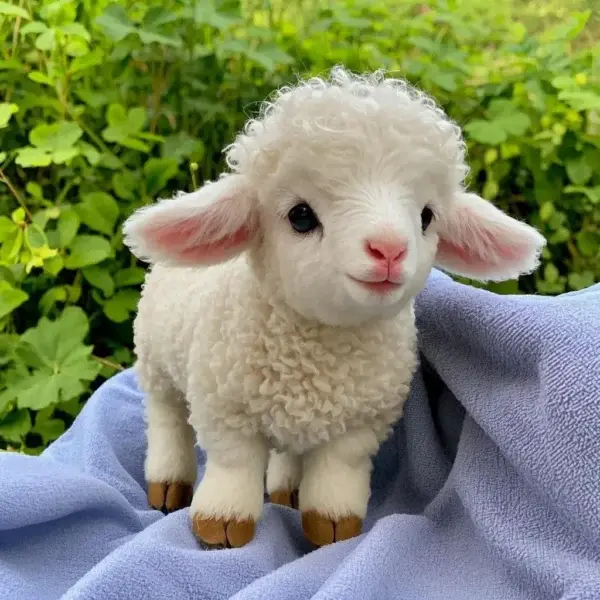 🐑 Adorable Plush Lamb – Your Cuddly Toy Lamb - Image 2