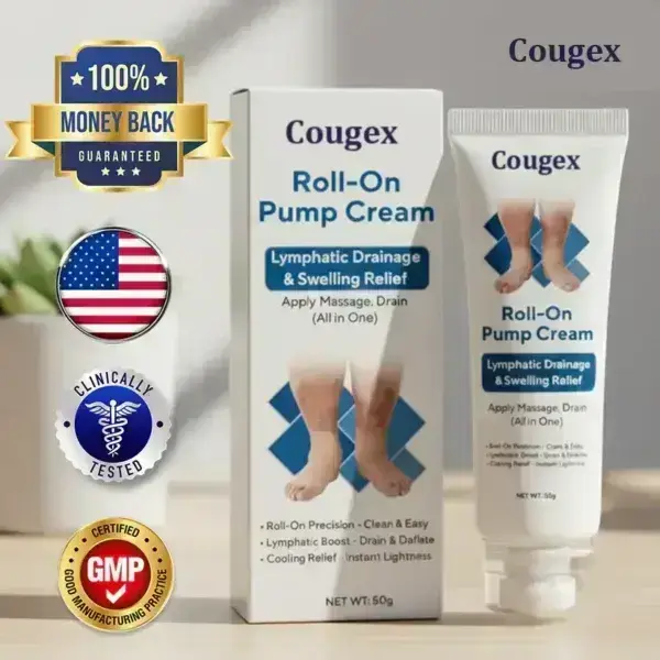 Roll-On Pump Cream for Lymphatic Drainage & Swelling Relief