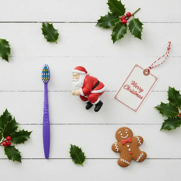 Funny Santa Toothpaste Topper - Image 3