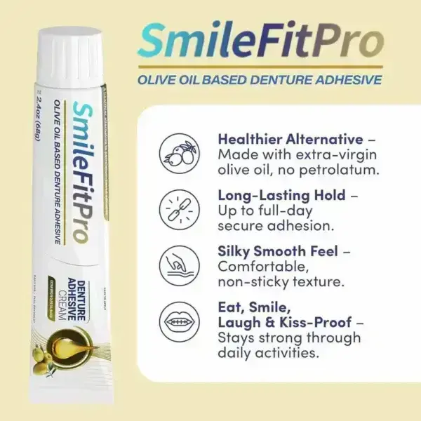 Olive Oil Denture Adhesive Cream - Image 7