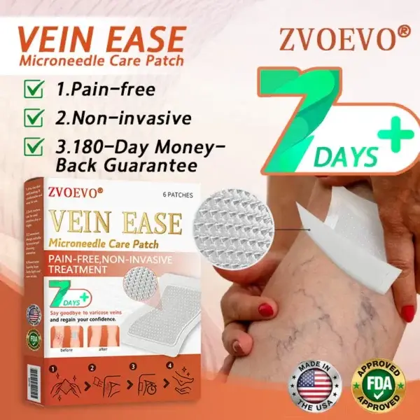 Vein Ease Microneedle Care Patch(For Spider Veins, Varicose Veins, Swelling & Leg Fatigue)