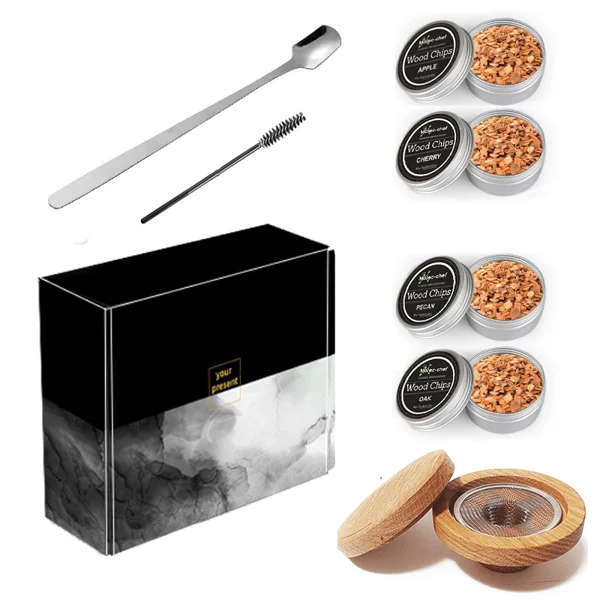 Cocktail Smoker with 8 flavors -Bourbon Whiskey Gifts for Men - Image 9